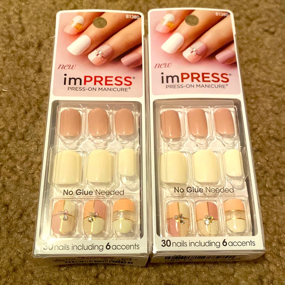 Impress nails.